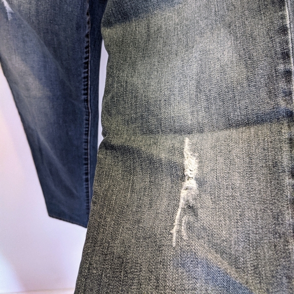 Level 99 Morgan Slouchy Straight Medium Blue Button Fly Denim - Picture 5 of 11